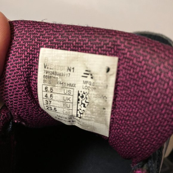 New Balance Womens 470 Techride WE470LN1 Size 6.5 B Blue Purple Running Shoes - Picture 6 of 8